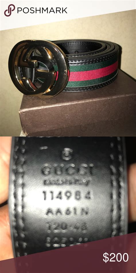 gucci belt authentic check